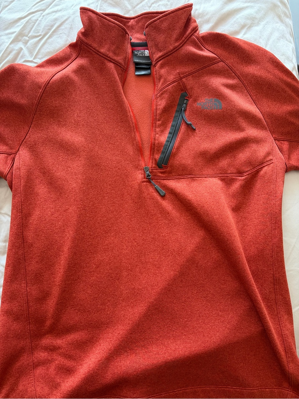 The North Face Men's Rust Quarter-Zip Pullover